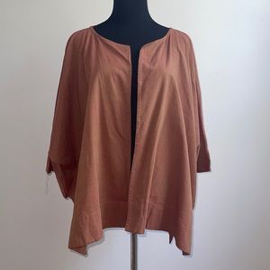 Handmade japanese style cotton open coat kimono